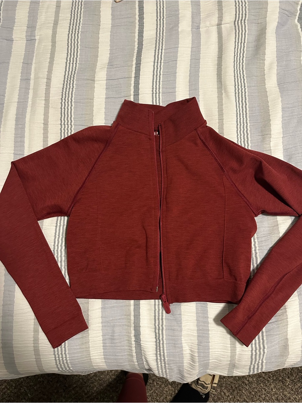 Alphalete cropped zip up